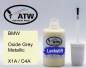 Preview: BMW, Oxide Grey Metallic, X1A / C4A: 20ml Lackstift, von ATW Autoteile West.